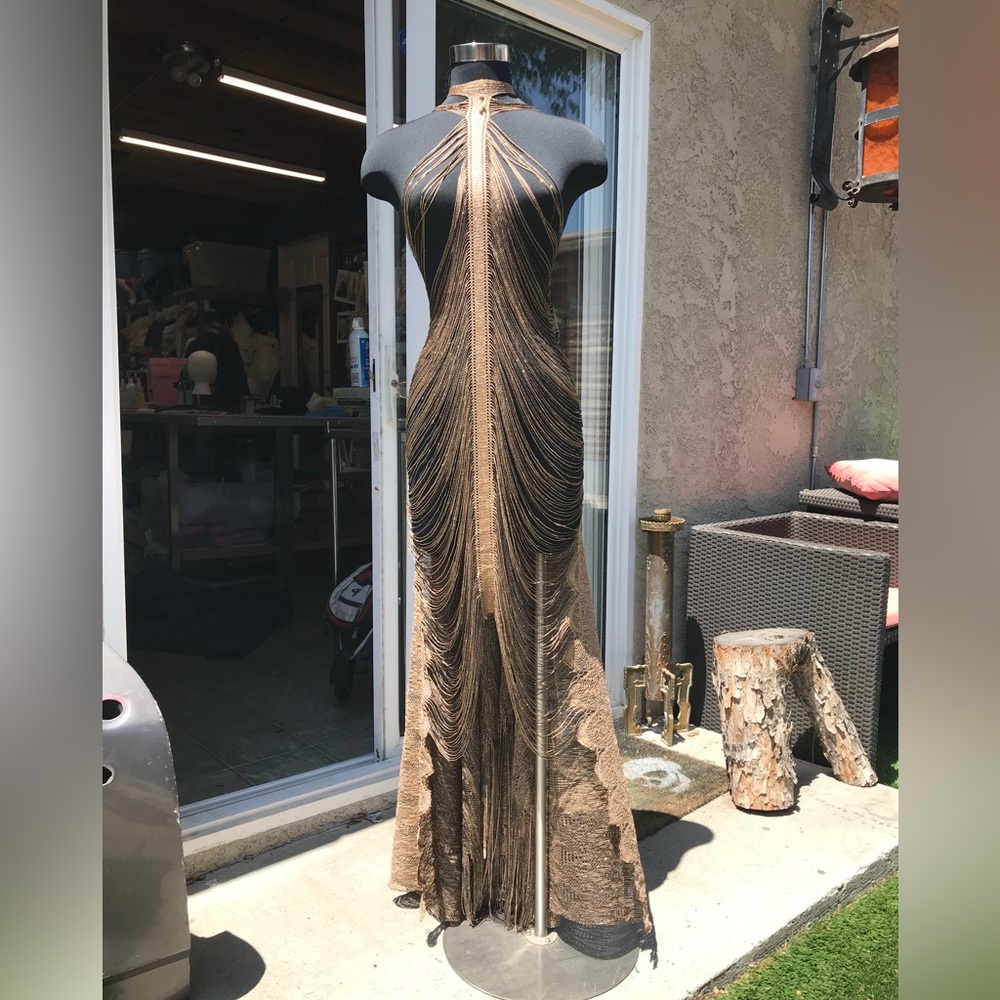 The Golden Goddess Dress/Gown - Picture 3 of 9